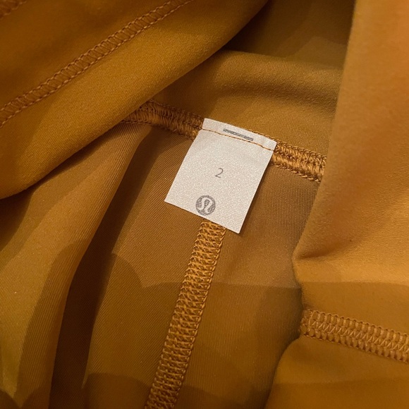 Lululemon Mustard Yellow Bike Shorts - Picture 4 of 7